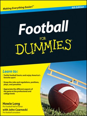 cover image of Football For Dummies, USA Edition